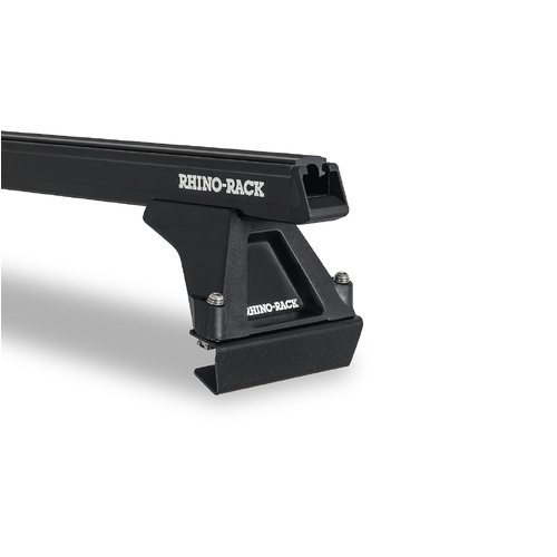 Rhino Rack Heavy Duty RLTF Black 2 Bar Roof Rack to suit ISUZU F-Series  2dr Truck Angled Roof 86 to 