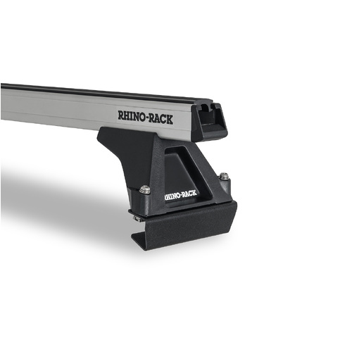 Rhino Rack Heavy Duty RLTF Silver 2 Bar Roof Rack to suit ISUZU F-Series  2dr Truck Angled Roof 86 to 