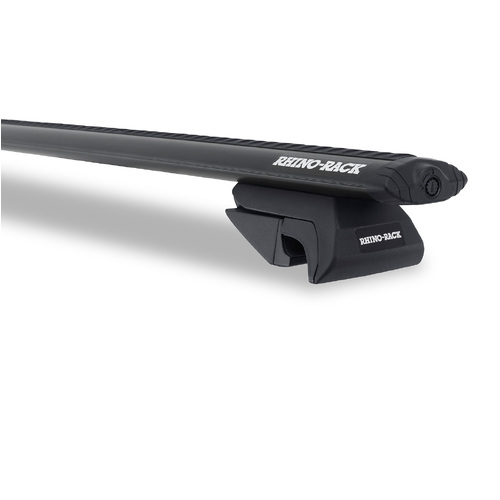 Rhino Rack Vortex SX Black 2 Bar Roof Rack to suit SUBARU Outback 3rd Gen 4dr Wagon With Roof Rails 03 to 09