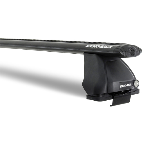 Rhino Rack Vortex 2500 Black 2 Bar Roof Rack to suit HONDA Jazz 1st Gen 5dr Hatch 02 to 08