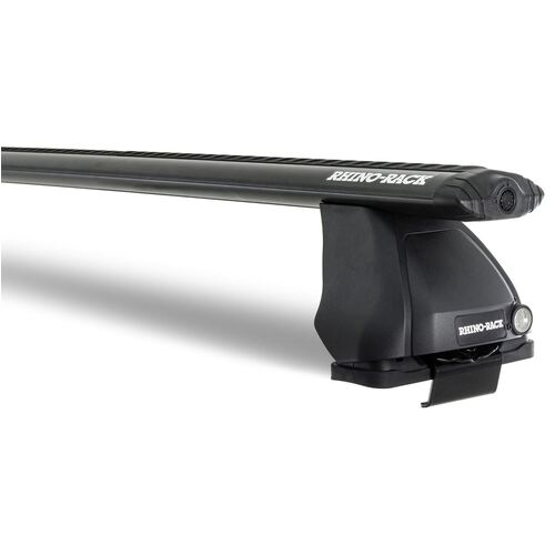 Rhino Rack Vortex 2500 Black 2 Bar Roof Rack For Hyundai I20 Gen 1, Pb 5Dr Hatch 10 To 15