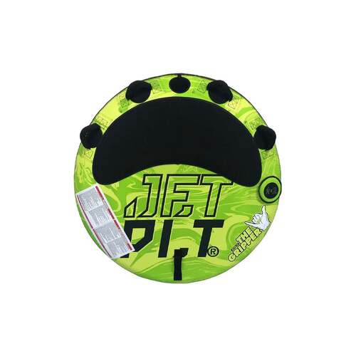 Jetpilot Gripper 2 Round Towable - Green/Yellow/Black