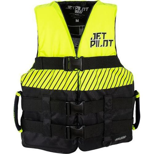 Jetpilot 2023 Helium F/E Nylon Buoyancy Vest Black/Yellow - Size L/XL