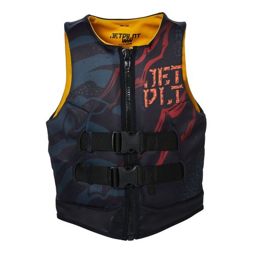 Jetpilot 2023 Boys Rex Youth Cause Neo Vest Black Level 50 - Size 3 To 4