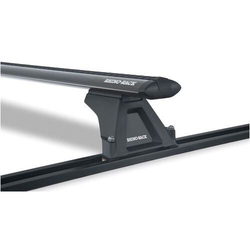 Rhino Rack Vortex Rltf Trackmount Black 2 Bar Roof Rack For Hyundai Iload 2Dr Van 08 To 21