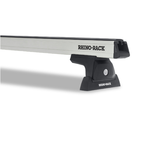 Rhino Rack Heavy Duty RLT600 Silver 2 Bar Roof Rack to suit MITSUBISHI Express SWB X82 2dr Van 20 to 