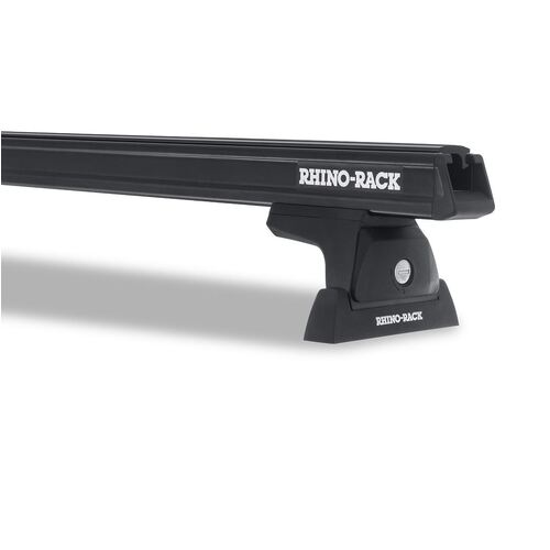 Rhino Rack Heavy Duty Rlt600 Ditch Mount Black 2 Bar Roof Rack For Ram 2500 / 3500 4Dr Ute Crew Cab 01/11 On