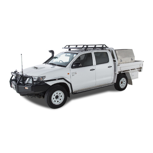 Rhino Rack Pioneer Tradie (1528mm x 1236mm) RLT600 to suit TOYOTA Hilux Gen 7 4dr Ute Dual Cab 05 to 15