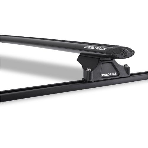 Rhino Rack Vortex RLTP Trackmount Black 2 Bar Roof Rack to suit TOYOTA 4 Runner Gen2 4dr 4WD 89 to 96