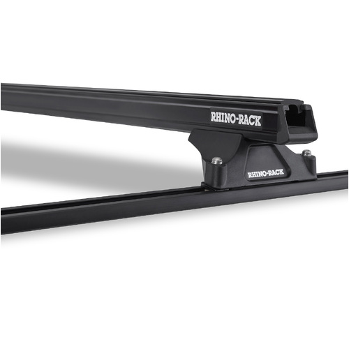 Rhino Rack Heavy Duty RLTP Trackmount Black 2 Bar Roof Rack to suit TOYOTA 4 Runner Gen2 4dr 4WD 89 to 96