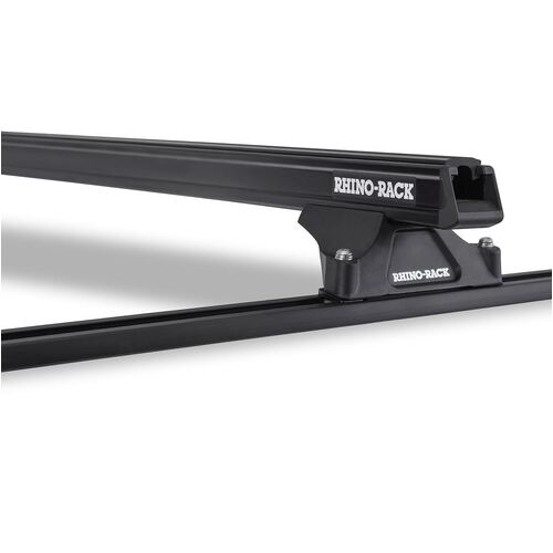 Rhino Rack Heavy Duty Rltp Trackmount Black 2 Bar Roof Rack For Toyota Lexcen 4Dr Wagon 01/89 To 01/97