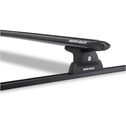 Rhino Rack Vortex Rlt600 Trackmount Black 1 Bar Roof Rack For Ford F450 4Dr Ute Crew Cab 01/08 On