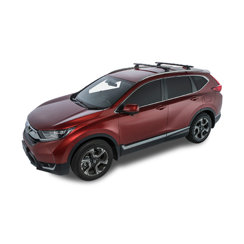 Rhino Rack Vortex RCL Black 2 Bar Roof Rack to suit HONDA CR-V 5th Gen 5dr SUV With Flush Rails 17 to 23