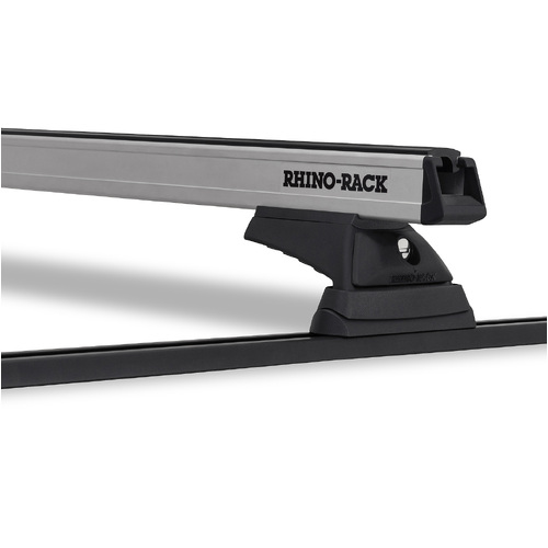 Rhino Rack Heavy Duty RCL Trackmount Silver 2 Bar Roof Rack to suit HOLDEN Combo SB 2dr Van 96 to 02