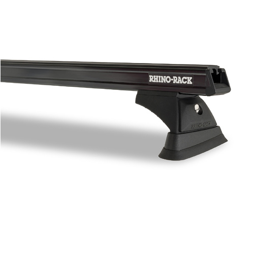 Rhino Rack Heavy Duty RCH Black 2 Bar Roof Rack to suit MITSUBISHI Triton Gen5 MQ/MR 4dr Ute Double Cab 15 to 24