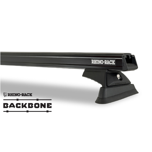 Rhino Rack Heavy Duty RCL Black 3 Bar Rhino-Rack Backbone Roof Rack to suit JEEP Wrangler JL 4dr 4WD Hard Top 19 to 