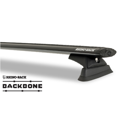 Rhino Rack Vortex RCL Black 3 Bar Rhino-Rack Backbone Roof Rack to suit JEEP Wrangler JL 4dr 4WD Hard Top 19 to 