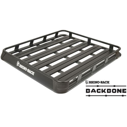 Rhino Rack Pioneer Tray (1400mm X 1280mm) With Backbone For Toyota Landcruiser 79 Series 4Dr 4Wd Double Cab 03/07 On