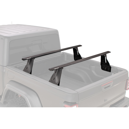 Rhino Rack Reconn-Deck 2 Bar Vortex Ute Tub System to suit JEEP Gladiator JT with Trail Rails installed 4dr Ute 20 to 