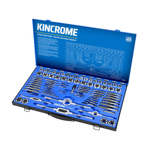 Kincrome Tap & Die Set 87 Piece Nc / Nf / Metric & Imperial