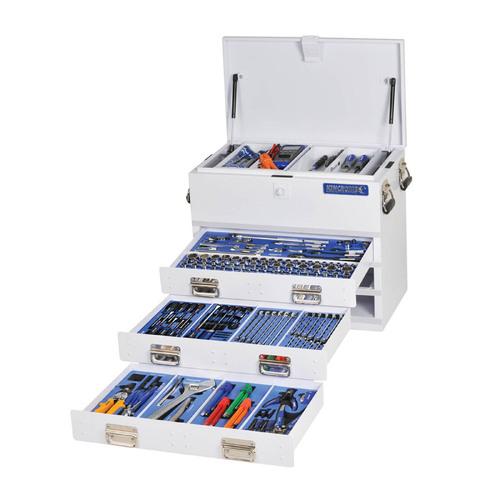 Kincrome Truck Box Tool Kit 219 Piece 3 Drawer White