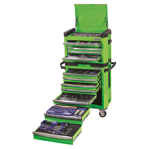 Kincrome Contour Workshop Tool Kit 472 Piece 15 Drawer 29" Green