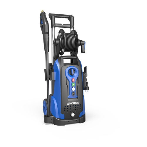 Kincrome 2100W Electric High-Pressure Washer - 2400psi - 7.2L/min - 8m Hose & Reel