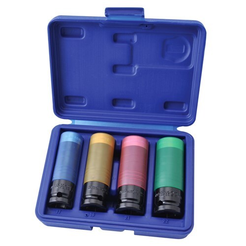 Kincrome Wheel Nut Socket Set 4 Piece 1/2" Drive