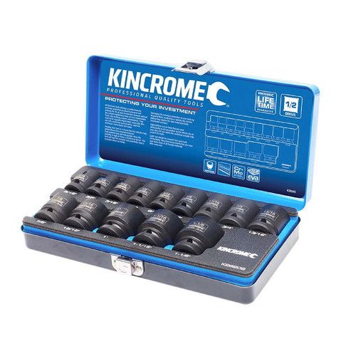 Kincrome Impact Socket Set 14 Piece 1/2" Drive - Imperial