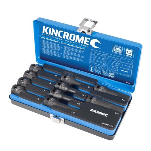 Kincrome Hex Impact Socket Set 10 Piece 1/2" Drive - Metric