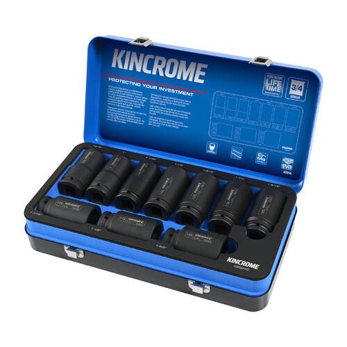 Kincrome Impact 3/4" Drive Socket Set Deep Imperial 10 Piece