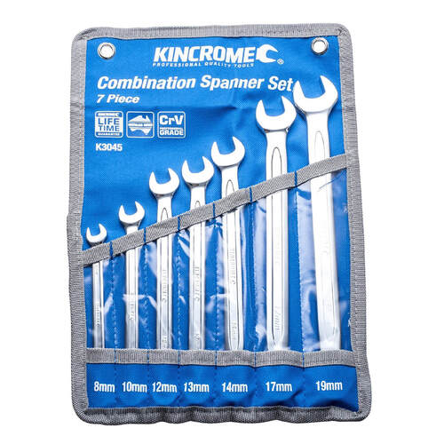 Kincrome Combination Spanner Set 7 Piece - Metric