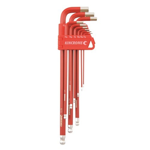 Kincrome Ball Point Hex Key Set Long Series 9 Piece