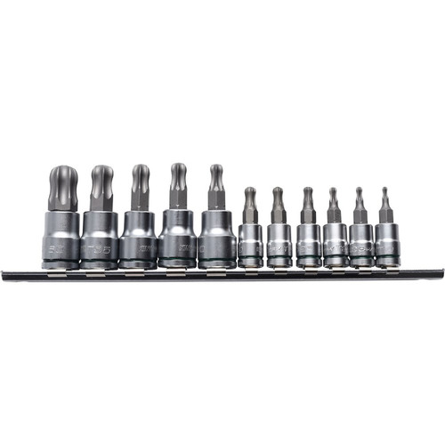 Kincrome Ball-End Torx Socket Set Short Series 11 Piece 1/4 & 3/8 Drive