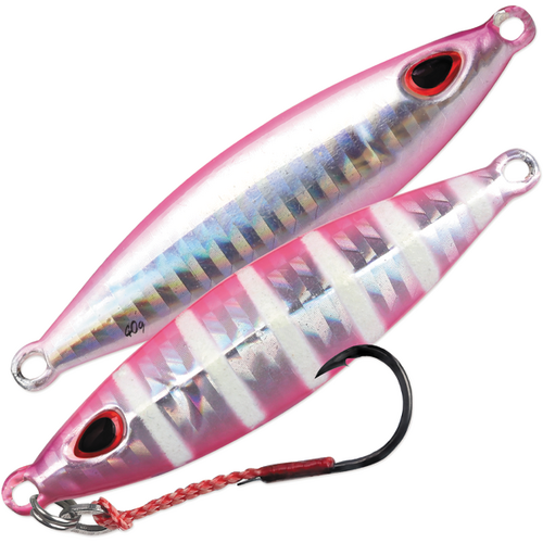 Storm Koika Jig 80g Silver Pink Zebra