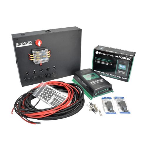 Large DC Control Box with Enerdrive 40a MPPT & Wiring Kit