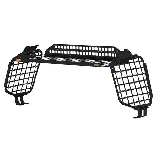 Standalone Rear Roof Shelf to suit Toyota LandCruiser LC300 [Large Side Molle Panels]