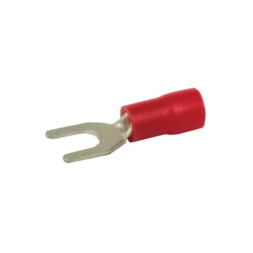 KT Accessories Terminals, Fork, Red, 3mm