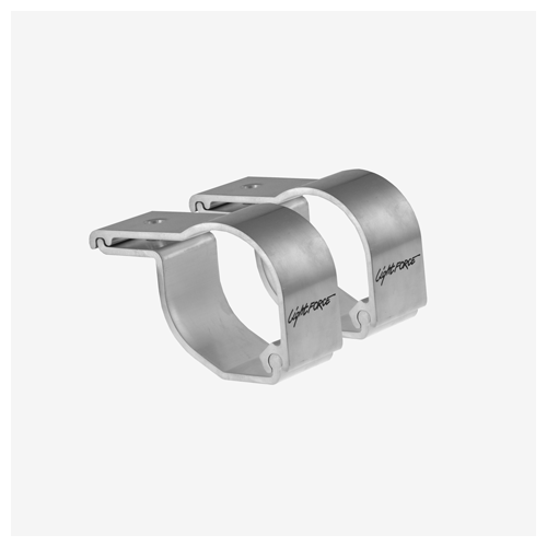 Lightforce Pair Of Lightforce Bar Clamps (Polished) To Suit 44Mm And 51Mm Diameter Bars