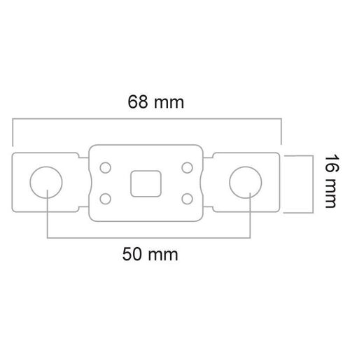 250A/32Vdc Mega Fuse [Ea] Slow Blow