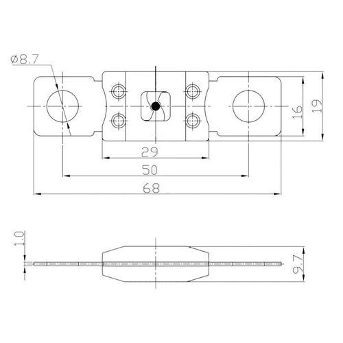 300A/32Vdc Mega Fuse [Ea] Slow Blow