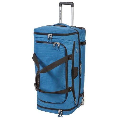 Explore Planet Earth Madrid Roller 80L Travel Roller Bag Blue