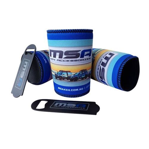 MSA Stubbie Cooler & Bottle Opener