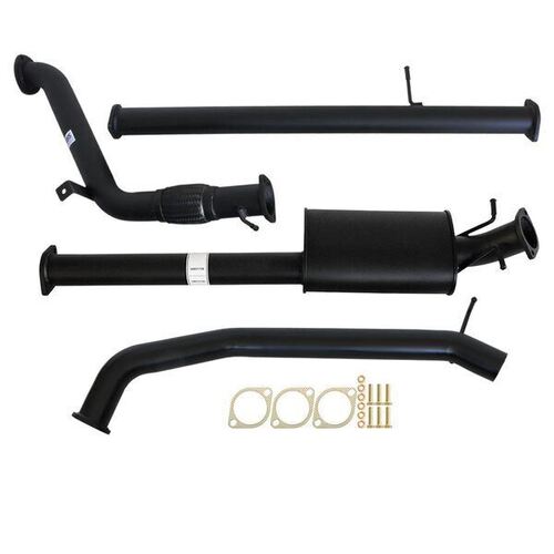 Mazda BT-50 Up, Ur 3.2L 2011 - 9/2016 3" Turbo Back Carbon Offroad Exhaust With Muffler No Cat