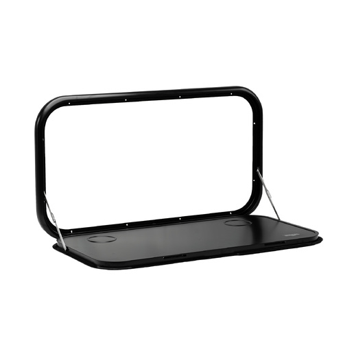 Caravan Fold-Out Table (Round Edge) BLACK