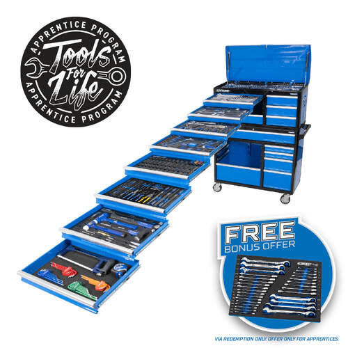 Kincrome Evolution Workshop Tool Kit 399 Piece 18 Drawer 41"