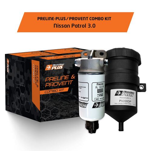 PreLine-Plus Pre-Filter + ProVent Combo Kit For Nissan Patrol GU ZD30DDTTi 2006 - 2018