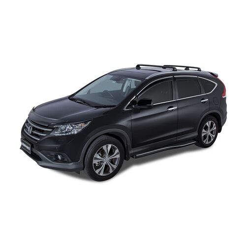 Rhino Rack Vortex Rvp Black 2 Bar Roof Rack For Honda Cr-V 5Dr Suv With Flush Rails 11/12 To 06/17