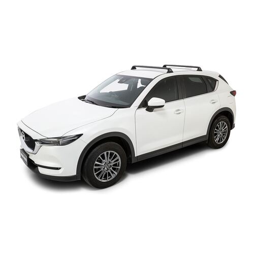 Rhino Rack Vortex Rvp Black 2 Bar Roof Rack For Mazda Cx-5 Kf 4Dr Suv 03/17 On