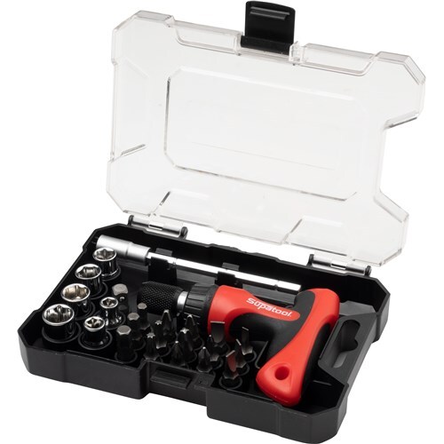 Kincrome Ratcheting T-Handle & Bit Set 24 Piece